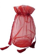 Organza silk pouch